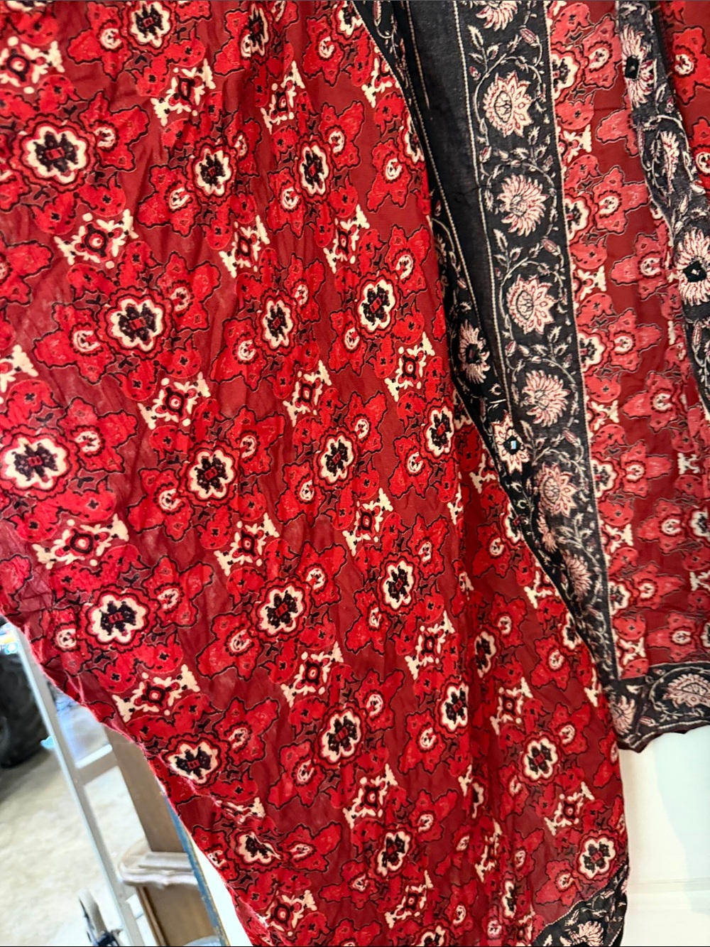 Kimono with vibrant colors size 3x, thin and flowy - Picture 2 of 4
